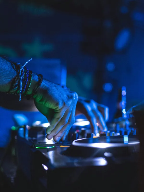 La cabina del DJ